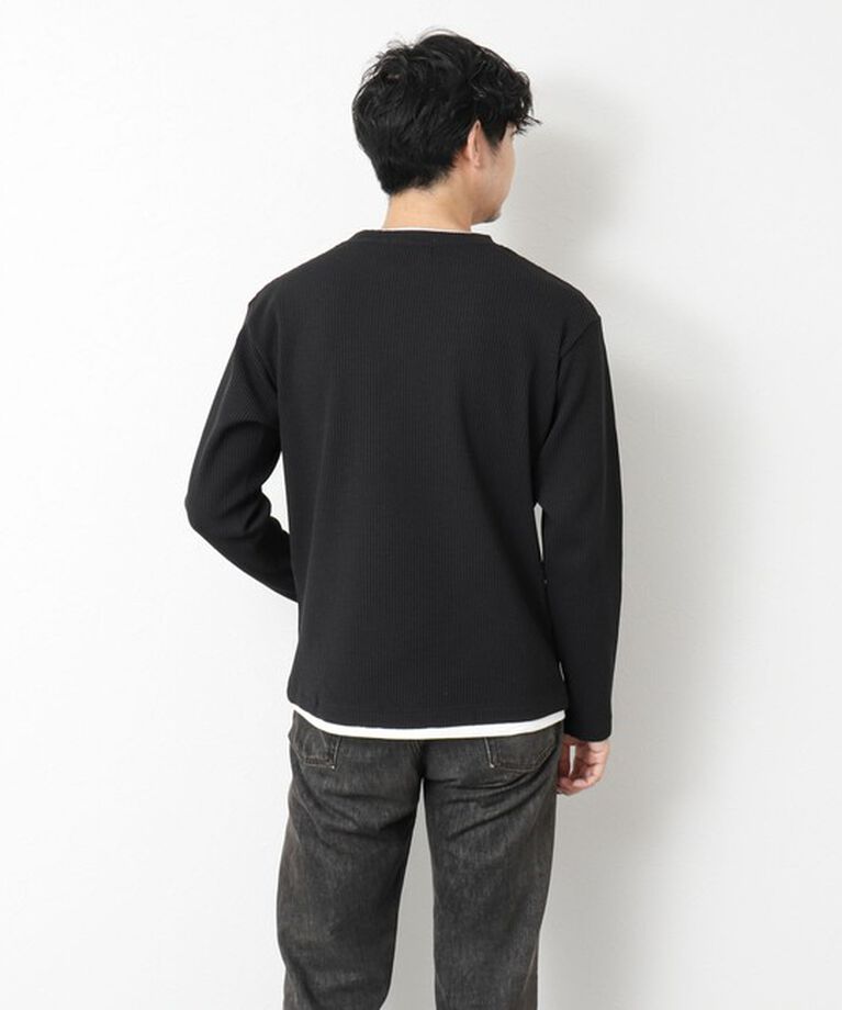 NOLLEY'S goodman「《吸水速乾》ワッフルダブルカラーLS TEE 25SS」|Tシャツ・カットソー|