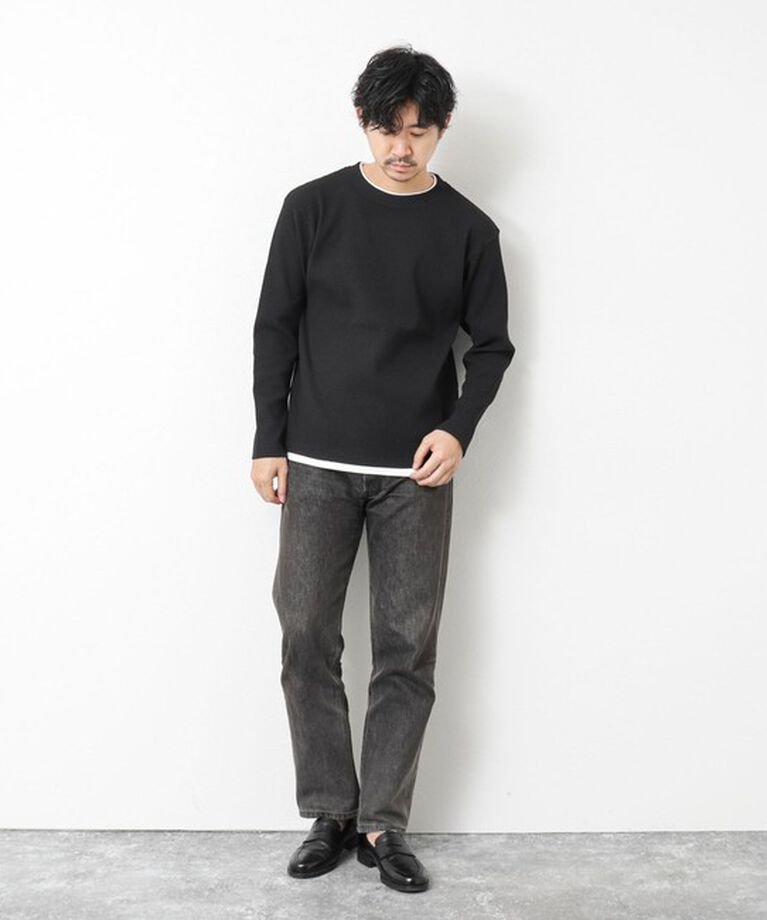 NOLLEY'S goodman「《吸水速乾》ワッフルダブルカラーLS TEE 25SS」|Tシャツ・カットソー|