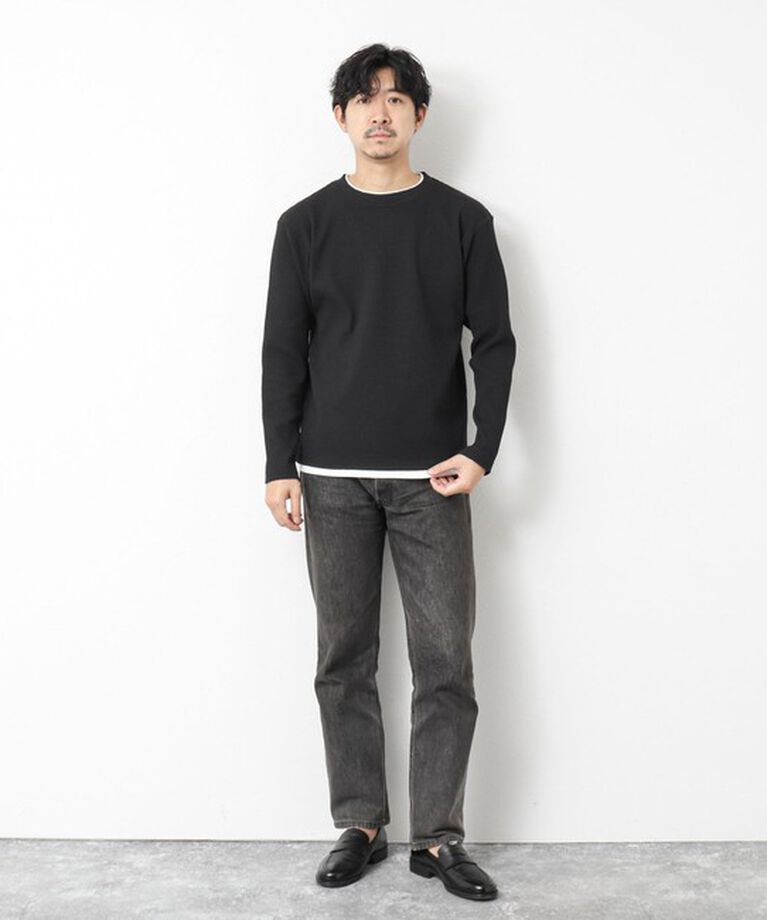 NOLLEY'S goodman「《吸水速乾》ワッフルダブルカラーLS TEE 25SS」|Tシャツ・カットソー|