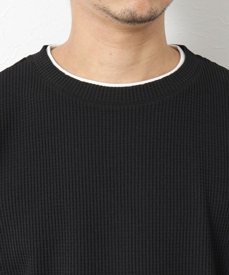 NOLLEY'S goodman「《吸水速乾》ワッフルダブルカラーLS TEE 25SS」|Tシャツ・カットソー|