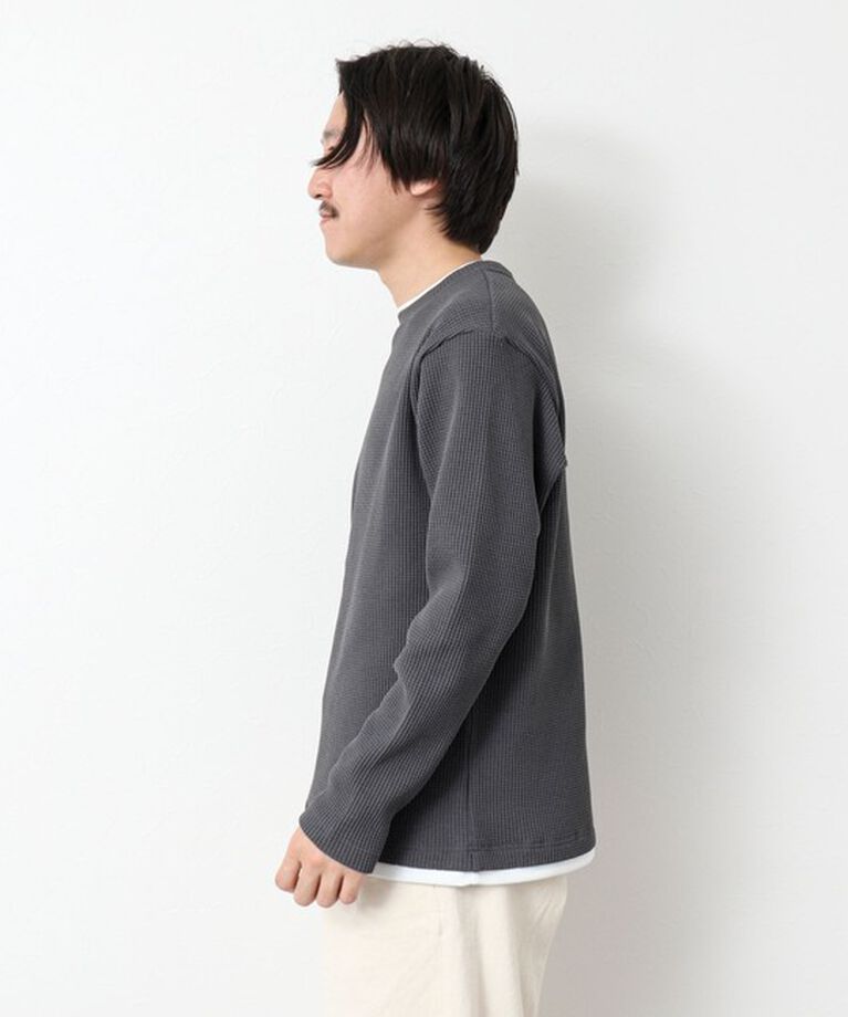 NOLLEY'S goodman「《吸水速乾》ワッフルダブルカラーLS TEE 25SS」|Tシャツ・カットソー|