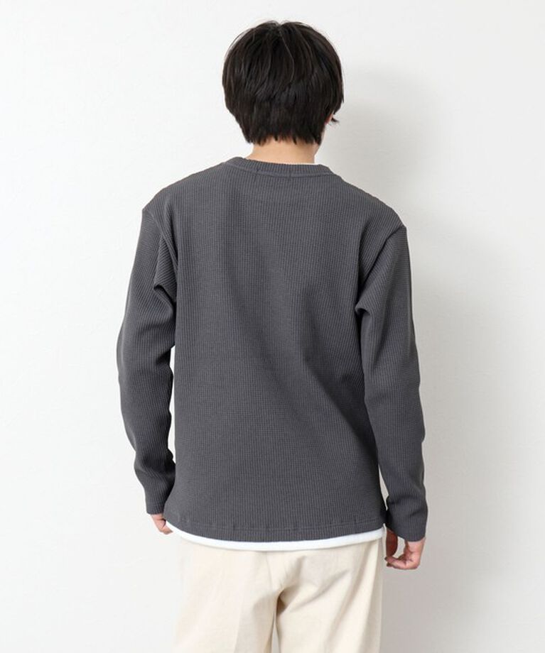 NOLLEY'S goodman「《吸水速乾》ワッフルダブルカラーLS TEE 25SS」|Tシャツ・カットソー|