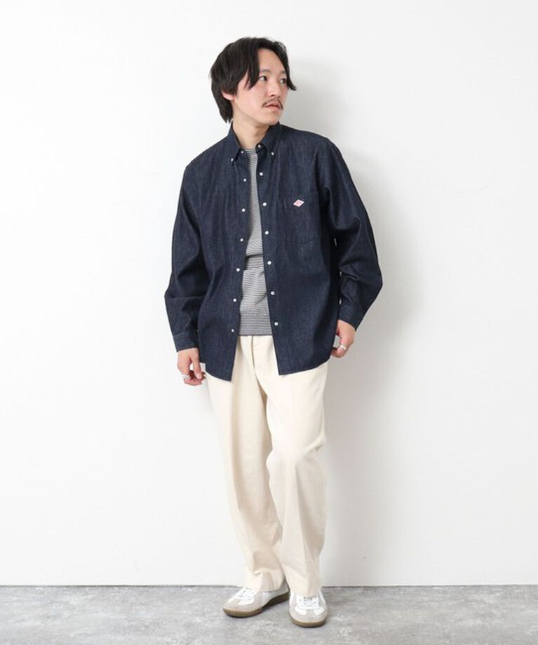NOLLEY'S goodman「【DANTON/ダントン】DOT BUTTON B.D. SHIRT LS 25SS」|シャツ・ブラウス|