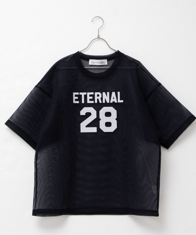 Rie Miller「ダンボールメッシュプリントTシャツ」|Tシャツ・カットソー|