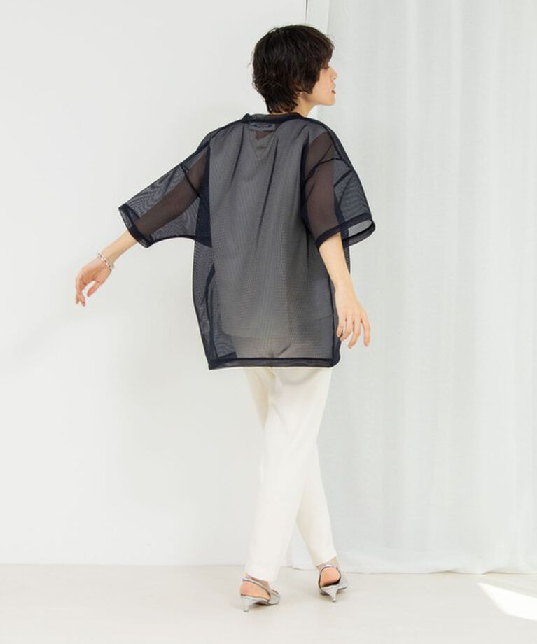 Rie Miller「ダンボールメッシュプリントTシャツ」|Tシャツ・カットソー|