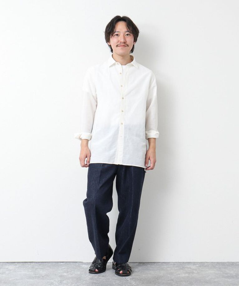NOLLEY'S goodman「キュプラリネン レギュラーカラーシャツ 25SS」|シャツ・ブラウス|