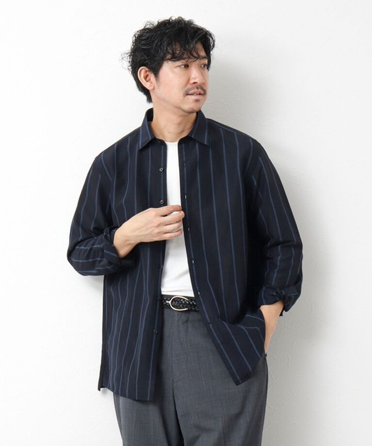 NOLLEY'S goodman「キュプラリネン レギュラーカラーシャツ 25SS」|シャツ・ブラウス|