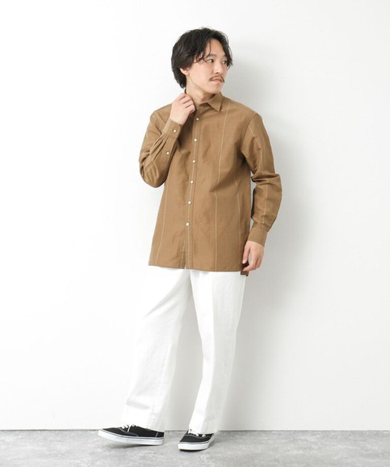 NOLLEY'S goodman「キュプラリネン レギュラーカラーシャツ 25SS」|シャツ・ブラウス|