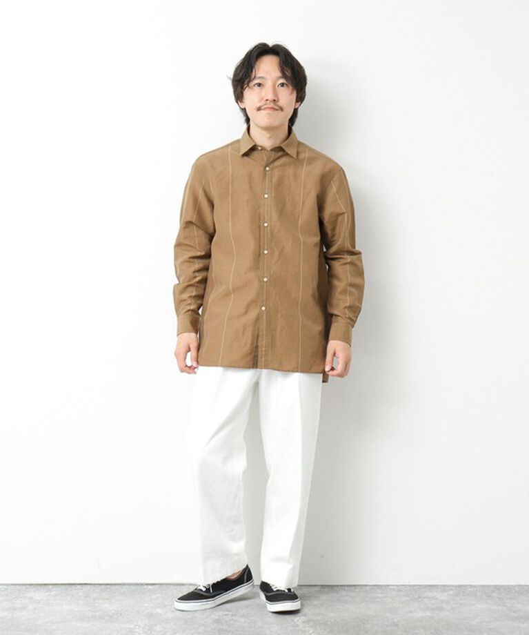 NOLLEY'S goodman「キュプラリネン レギュラーカラーシャツ 25SS」|シャツ・ブラウス|
