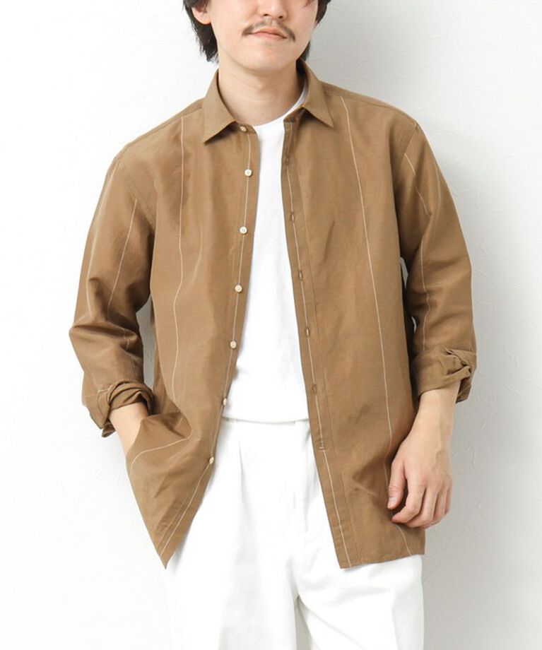 NOLLEY'S goodman「キュプラリネン レギュラーカラーシャツ 25SS」|シャツ・ブラウス|