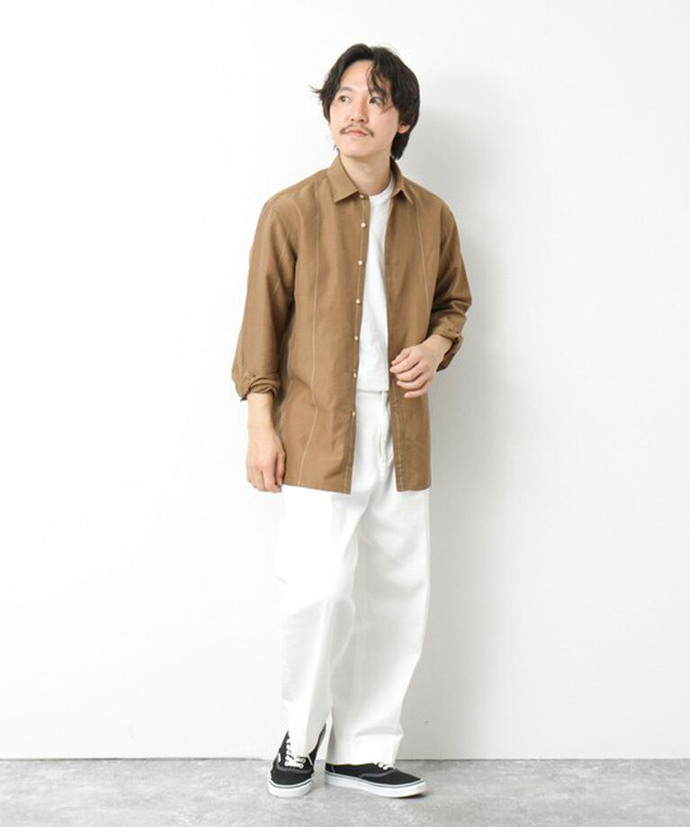 NOLLEY'S goodman「キュプラリネン レギュラーカラーシャツ 25SS」|シャツ・ブラウス|