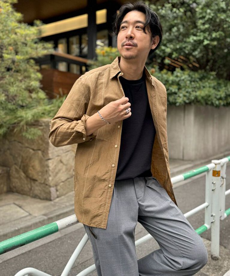 NOLLEY'S goodman「キュプラリネン レギュラーカラーシャツ 25SS」|シャツ・ブラウス|