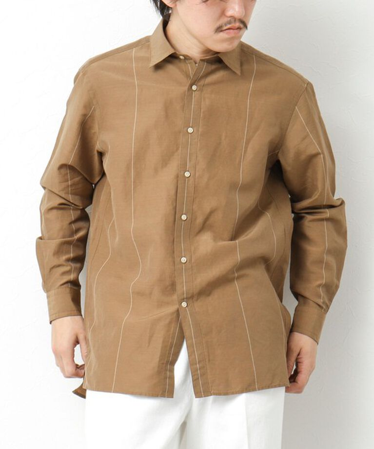 NOLLEY'S goodman「キュプラリネン レギュラーカラーシャツ 25SS」|シャツ・ブラウス|