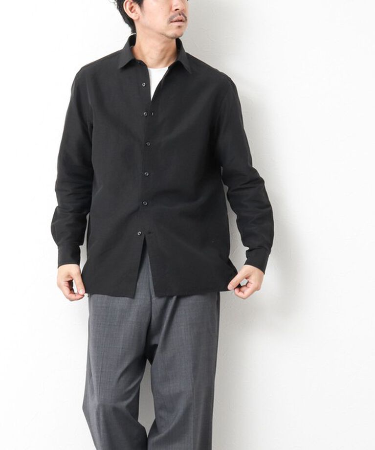 NOLLEY'S goodman「キュプラリネン レギュラーカラーシャツ 25SS」|シャツ・ブラウス|