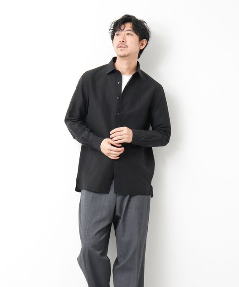 NOLLEY'S goodman「キュプラリネン レギュラーカラーシャツ 25SS」|シャツ・ブラウス|