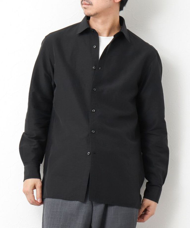 NOLLEY'S goodman「キュプラリネン レギュラーカラーシャツ 25SS」|シャツ・ブラウス|