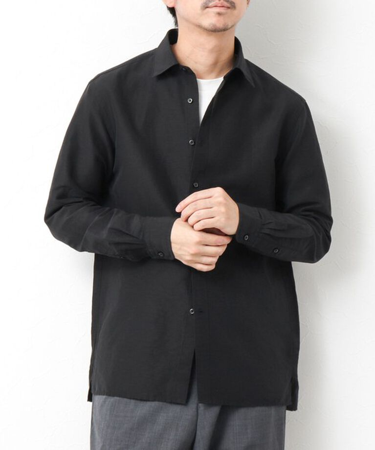 NOLLEY'S goodman「キュプラリネン レギュラーカラーシャツ 25SS」|シャツ・ブラウス|