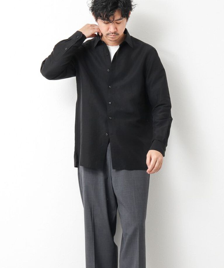 NOLLEY'S goodman「キュプラリネン レギュラーカラーシャツ 25SS」|シャツ・ブラウス|