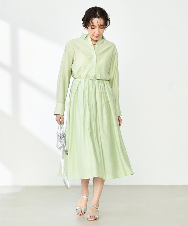 NOLLEY'S sophi「《セットアップ対応》ウォッシャブルシアーローンインゴムギャザースカート」|スカート|