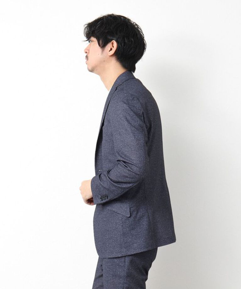 NOLLEY'S goodman「《セットアップ/ビジカジ対応》ドットサッカーストレッチジャケット 25SS」|テーラードジャケット|