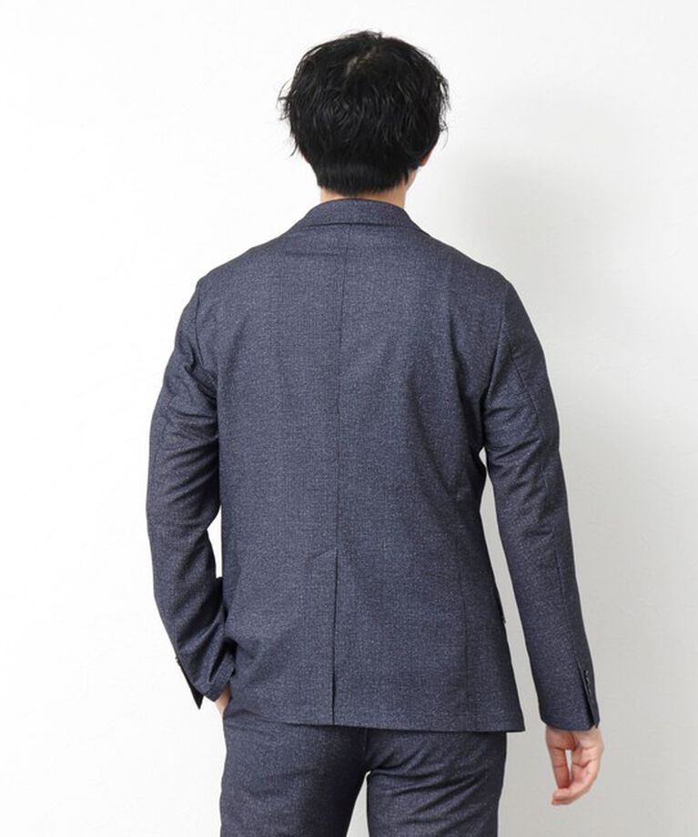 NOLLEY'S goodman「《セットアップ/ビジカジ対応》ドットサッカーストレッチジャケット 25SS」|テーラードジャケット|