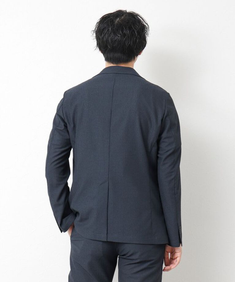 NOLLEY'S goodman「《セットアップ/ビジカジ対応》ドットサッカーストレッチジャケット 25SS」|テーラードジャケット|