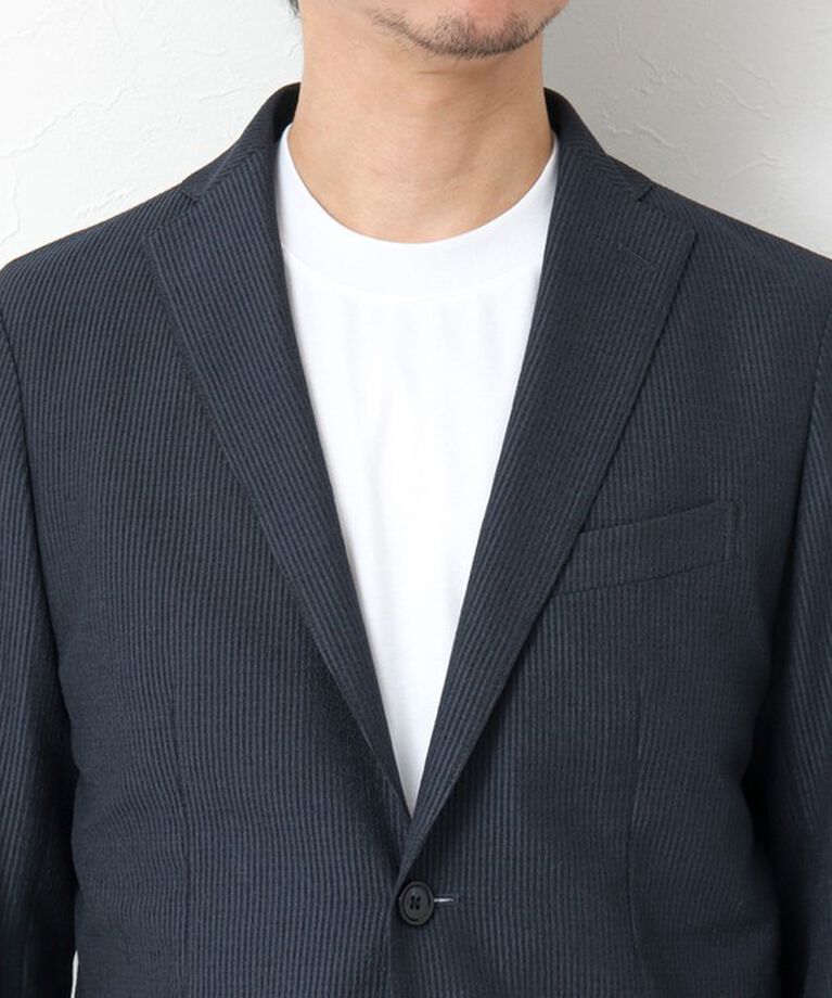 NOLLEY'S goodman「《セットアップ/ビジカジ対応》ドットサッカーストレッチジャケット 25SS」|テーラードジャケット|