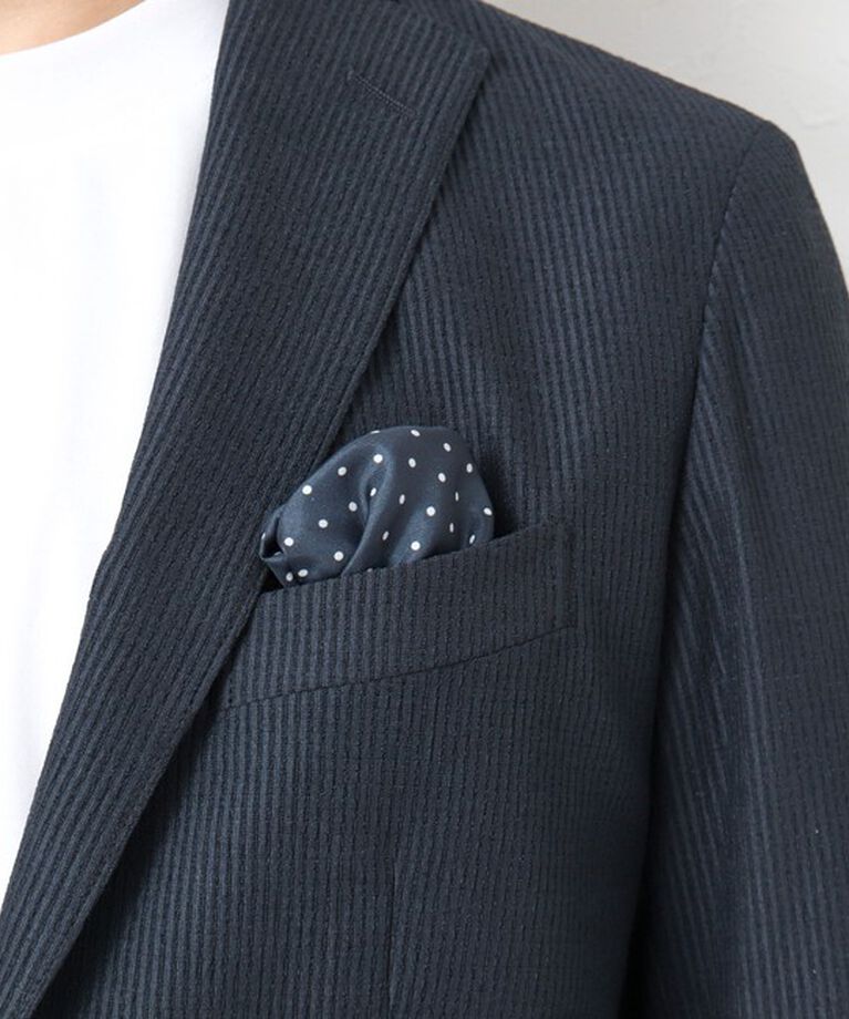 NOLLEY'S goodman「《セットアップ/ビジカジ対応》ドットサッカーストレッチジャケット 25SS」|テーラードジャケット|