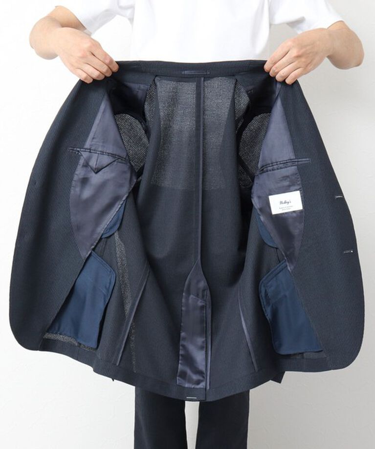 NOLLEY'S goodman「《セットアップ/ビジカジ対応》ドットサッカーストレッチジャケット 25SS」|テーラードジャケット|
