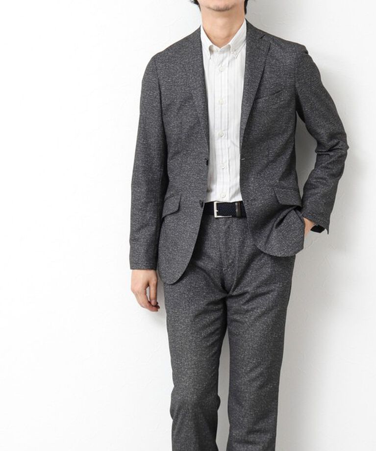 NOLLEY'S goodman「《セットアップ/ビジカジ対応》ドットサッカーストレッチジャケット 25SS」|テーラードジャケット|