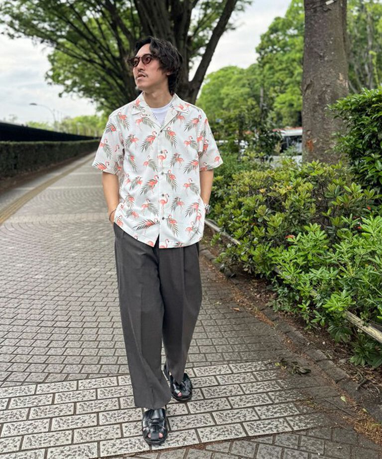 NOLLEY'S goodman「【DotAir/ドットエア】《吸水速乾》総柄シャツ 25SS」|シャツ・ブラウス|