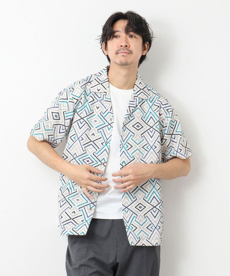 NOLLEY'S goodman「【DotAir/ドットエア】《吸水速乾》総柄シャツ 25SS」|シャツ・ブラウス|