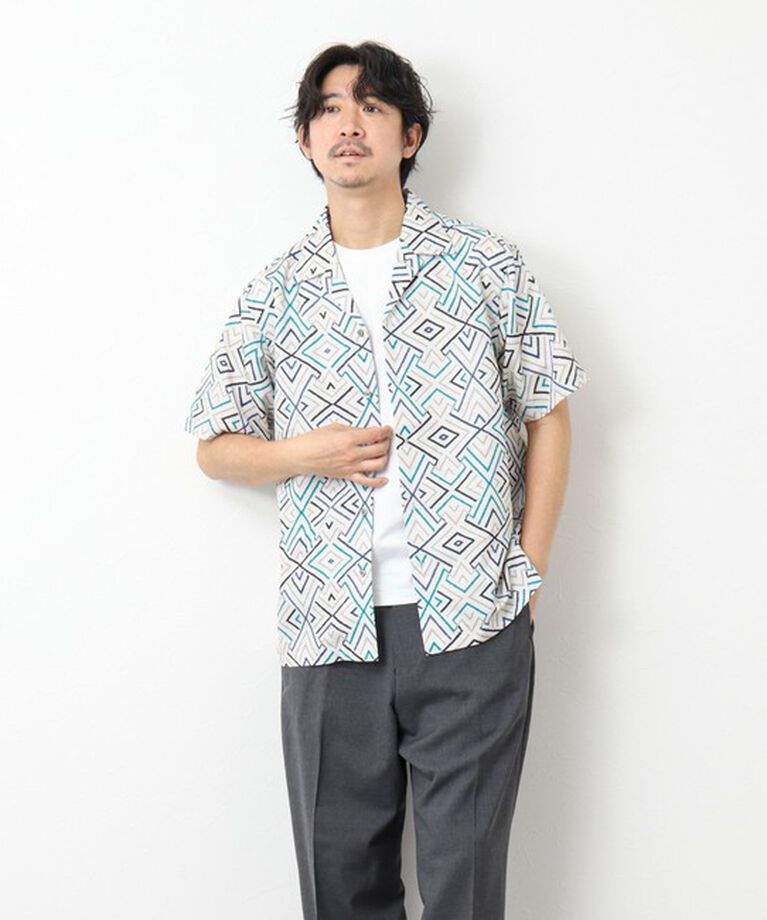 NOLLEY'S goodman「【DotAir/ドットエア】《吸水速乾》総柄シャツ 25SS」|シャツ・ブラウス|