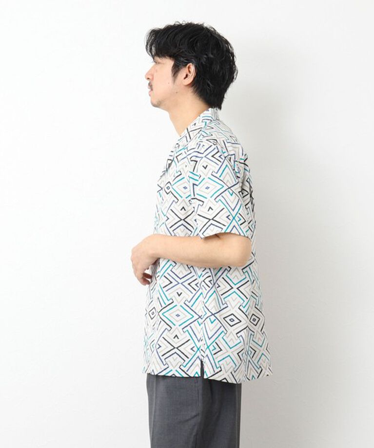 NOLLEY'S goodman「【DotAir/ドットエア】《吸水速乾》総柄シャツ 25SS」|シャツ・ブラウス|