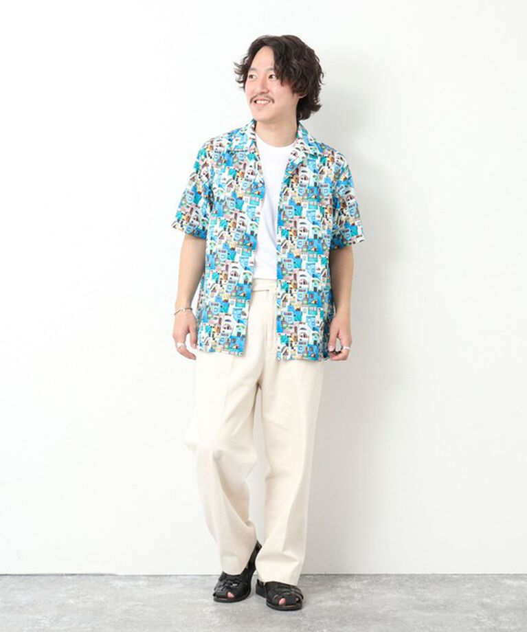 NOLLEY'S goodman「【DotAir/ドットエア】《吸水速乾》総柄シャツ 25SS」|シャツ・ブラウス|