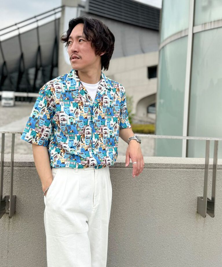 NOLLEY'S goodman「【DotAir/ドットエア】《吸水速乾》総柄シャツ 25SS」|シャツ・ブラウス|
