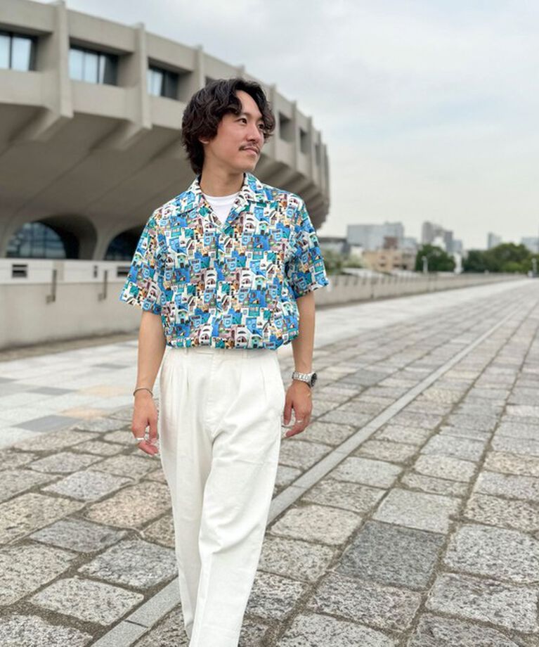 NOLLEY'S goodman「【DotAir/ドットエア】《吸水速乾》総柄シャツ 25SS」|シャツ・ブラウス|