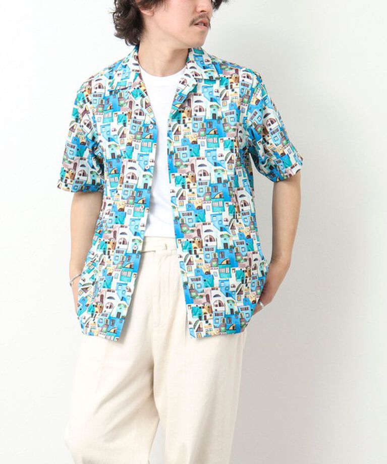NOLLEY'S goodman「【DotAir/ドットエア】《吸水速乾》総柄シャツ 25SS」|シャツ・ブラウス|