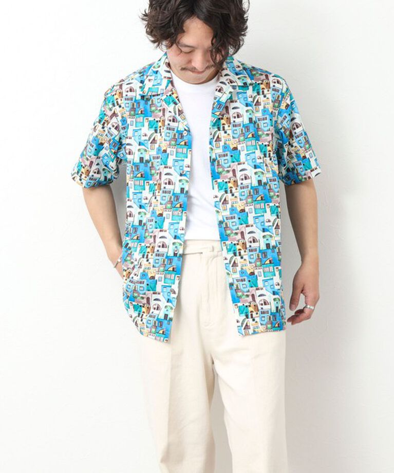NOLLEY'S goodman「【DotAir/ドットエア】《吸水速乾》総柄シャツ 25SS」|シャツ・ブラウス|
