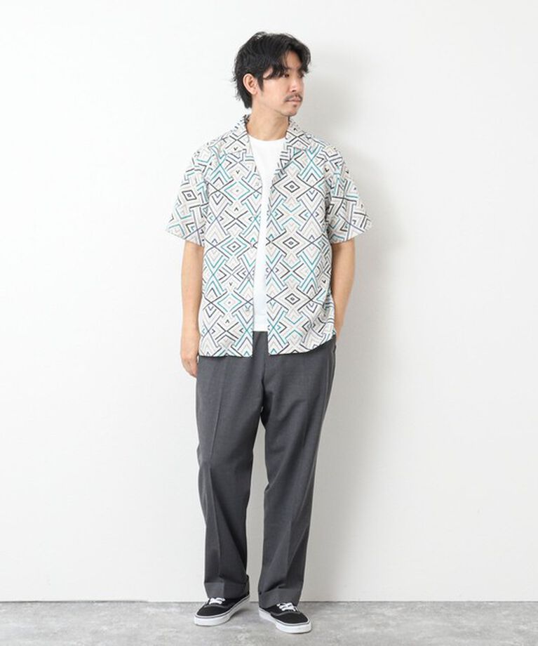 NOLLEY'S goodman「【DotAir/ドットエア】《吸水速乾》総柄シャツ 25SS」|シャツ・ブラウス|