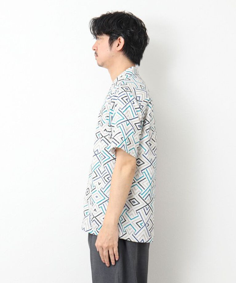 NOLLEY'S goodman「【DotAir/ドットエア】《吸水速乾》総柄シャツ 25SS」|シャツ・ブラウス|