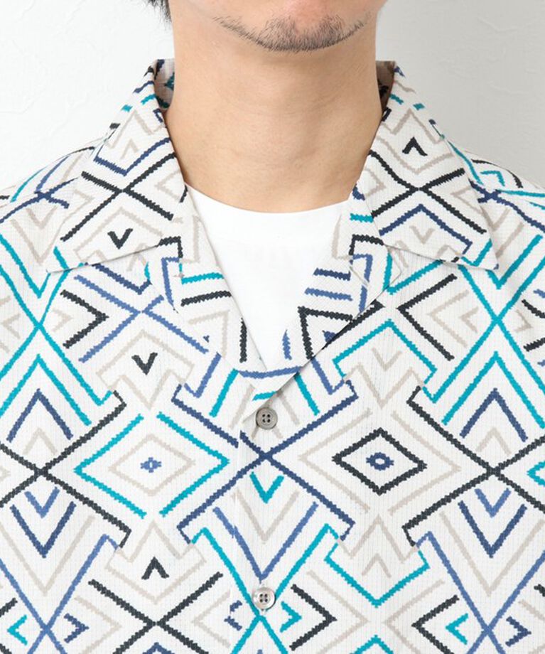 NOLLEY'S goodman「【DotAir/ドットエア】《吸水速乾》総柄シャツ 25SS」|シャツ・ブラウス|
