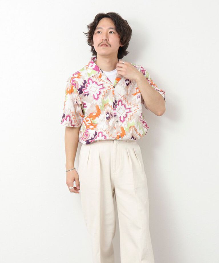 NOLLEY'S goodman「【DotAir/ドットエア】《吸水速乾》総柄シャツ 25SS」|シャツ・ブラウス|