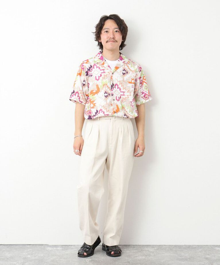 NOLLEY'S goodman「【DotAir/ドットエア】《吸水速乾》総柄シャツ 25SS」|シャツ・ブラウス|
