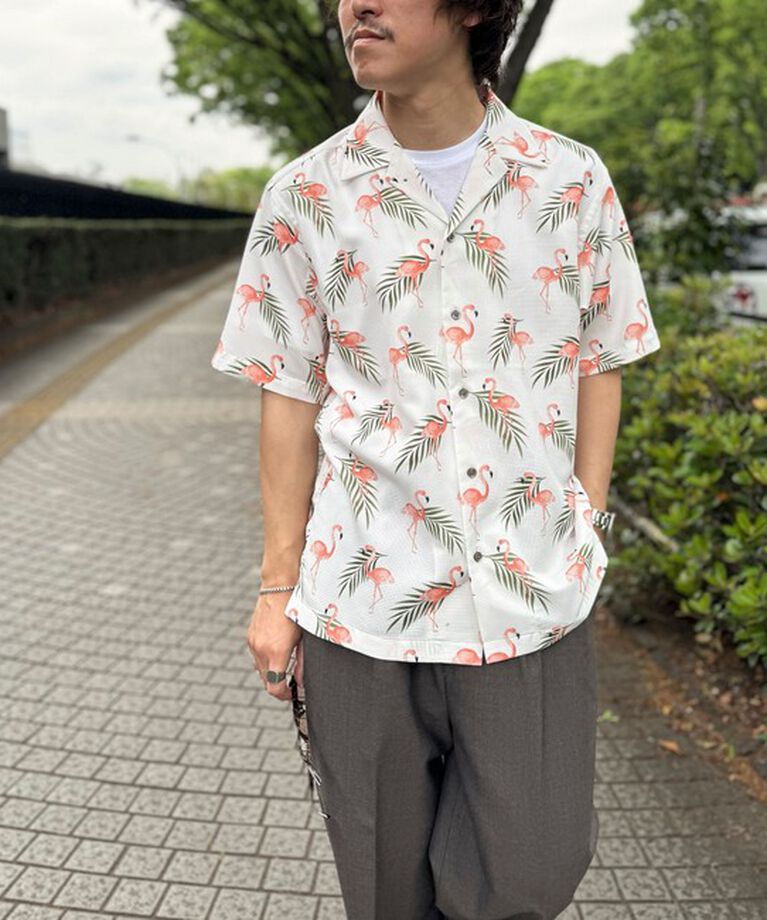 NOLLEY'S goodman「【DotAir/ドットエア】《吸水速乾》総柄シャツ 25SS」|シャツ・ブラウス|