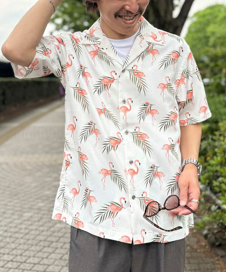 NOLLEY'S goodman「【DotAir/ドットエア】《吸水速乾》総柄シャツ 25SS」|シャツ・ブラウス|