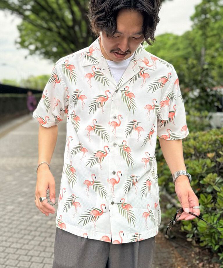 NOLLEY'S goodman「【DotAir/ドットエア】《吸水速乾》総柄シャツ 25SS」|シャツ・ブラウス|