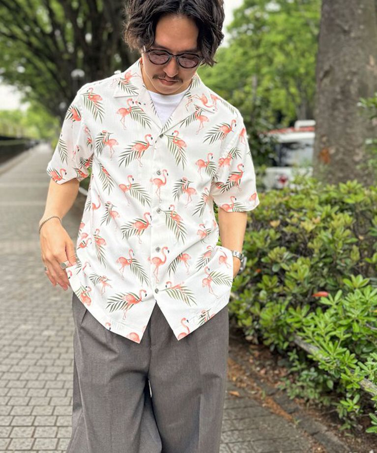 NOLLEY'S goodman「【DotAir/ドットエア】《吸水速乾》総柄シャツ 25SS」|シャツ・ブラウス|