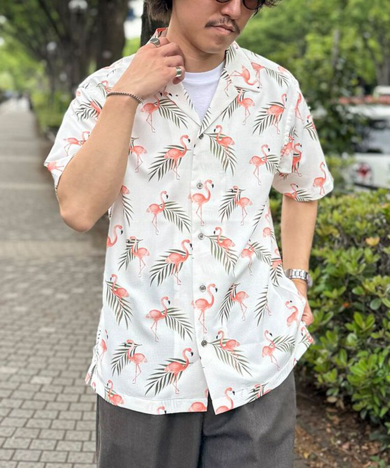 NOLLEY'S goodman「【DotAir/ドットエア】《吸水速乾》総柄シャツ 25SS」|シャツ・ブラウス|