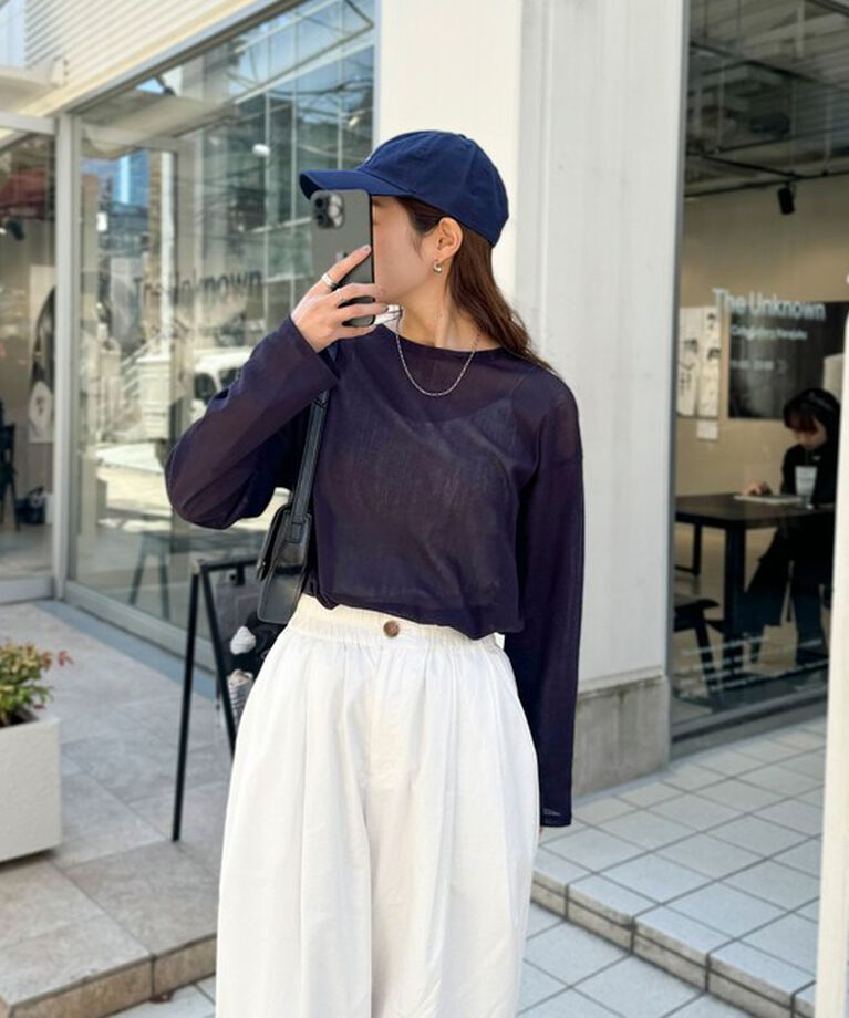 fredy emue「コットンチュールルーズロンT」|Tシャツ・カットソー|